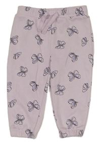 Fialové tepláky s motýlky Primark