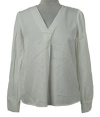 Dámská bílá nařasená halenka Object