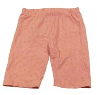 Růžové bavlněné kraťasy se srdíčky Topolino