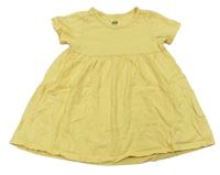 Žluté bavlněné šaty H&M