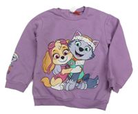 Fialová mikina s Paw Patrol Nickelodeon