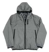 Šedá šusťáková jarní bunda s kapucí George