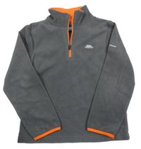 Tmavošedá fleecová funkční mikina Trespass