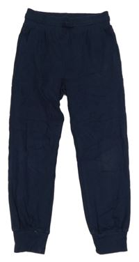 Tmavomodré tepláky H&M