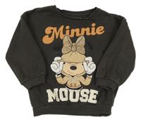 Tmavošedá mikina s Minnie Disney