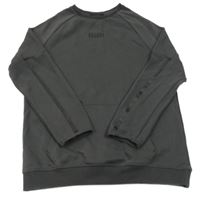 Tmavošedá mikina s nápisem George