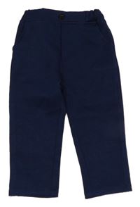 Tmavomodré teplákové kalhoty 