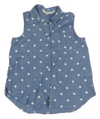 Modrá halenka s hvězdami H&M