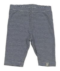Tmavomodro-bílé pruhované capri legíny Liegelind