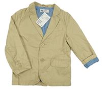 Nové - Béžové plátěné sako H&M