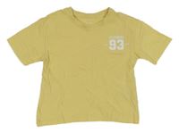 Žluté crop tričko s číslem Primark