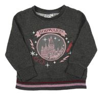 Tmavošedá mikina s potiskem - Harry Potter