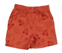 Korálové plážové kraťasy s Mickeym Disney 