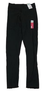 Nové - Černé žebrované legíny Primark