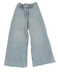 Světlemodré wide leg rifle Zara