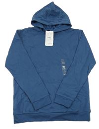 Nové - Modrá mikina s klokanou a kapucí zn. LC Waikiki