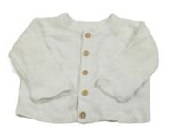 Bílý propínací svetr M&Co