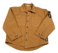 Medová riflová košile s nášivkami Minymo