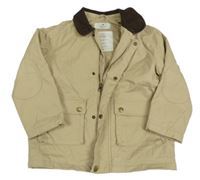 Béžová nepromokavá zateplená bunda H&M