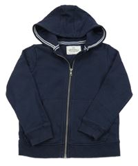 Tmavomodrá propínací mikina s kapucí M&S