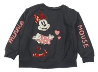 Tmavošedá mikina s Minnií George 