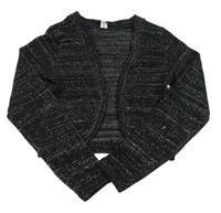 Černo-stříbrné svetrové bolerko Yigga 