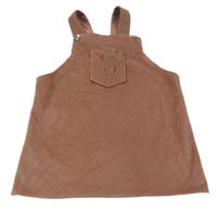 Starorůžové sametové žebrované laclové kalhoty Incilay