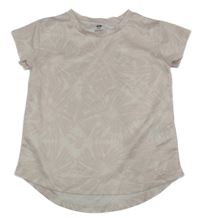 Světlerůžovo-bílé vzorované sportovní tričko H&M