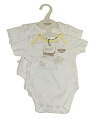 2x - Body - Bílo/světležluté body s ovečkami, bílé s hvězdičkami M&Co