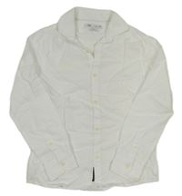 Bílá vzorovaná slim fit košile ZARA