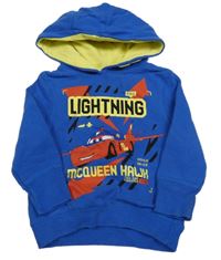 Cobaltově modrá mikina s Cars a kapucí Disney