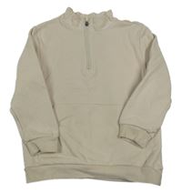 Světlebéžová mikina s kapsou F&F