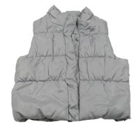 Šedá prošívaná šusťáková zateplená vesta Kitchoun