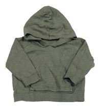 Tmavošedý úpletový svetr s kapsou a kapucí M&S