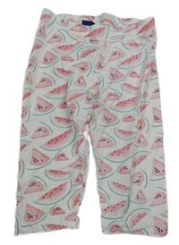 Bílé capri legíny s melouny TOM TAILOR