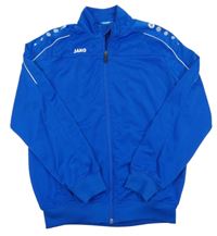 Cobaltově modrá propínací sportovní mikina s logem JAKO