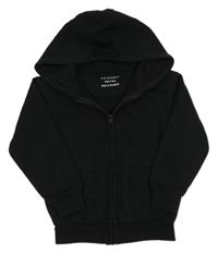 Černá propínací mikina s kapucí Primark