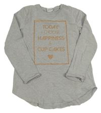 Šedá melírovaná tepláková tunika s nápisem Yigga