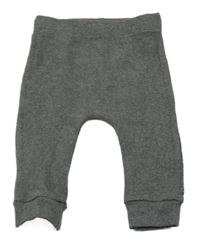 Tmavošedé melírované žebrované tepláky George