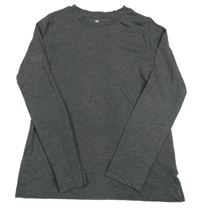 Tmavošedé melírované triko H&M