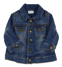 Modrá tepláková riflová bunda F&F