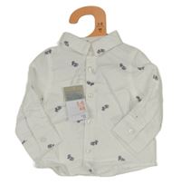 Nové - Bílá košile s bicykly Primark