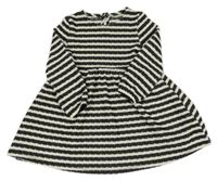 Černo-smetanové pruhované šaty F&F