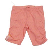 Korálové puntíkaté capri legíny