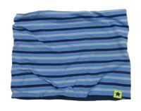 Modro-tmavomodrý pruhovaný nákrčník