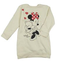 Smetanové teplákové šaty s Minnie