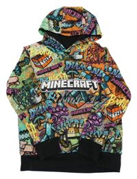 Barevná mikina s Minecraft a kapucí Next