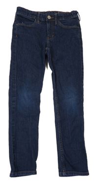 Tmavomodré skinny fit rifle H&M