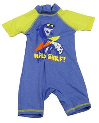 Modro-žlutý UV overal se žralokem zn. Matalan