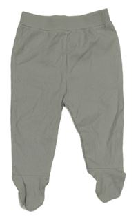 Šedé žebrované polodupky 